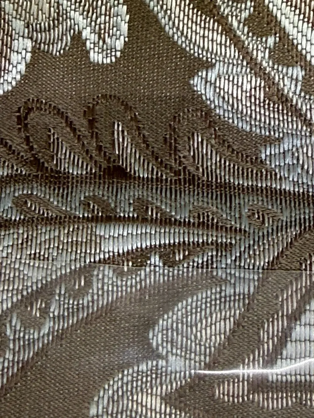 Madison Park Decorative Shower Curtain 72x72 Taupe/Champagne – New